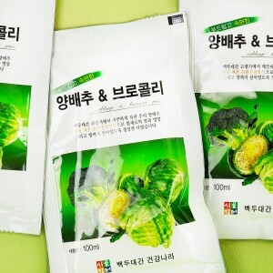 시골장터 양배추브로콜리즙 50포 100ml 백두대간 건강나라