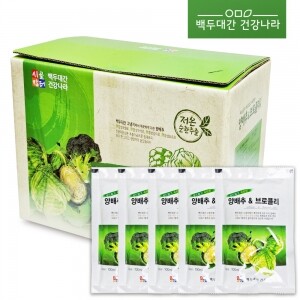 시골장터 양배추브로콜리즙 50포 100ml 백두대간 건강나라